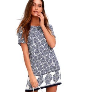 Lulu's Taj Mahal Tour Paisley Shift Dress XS